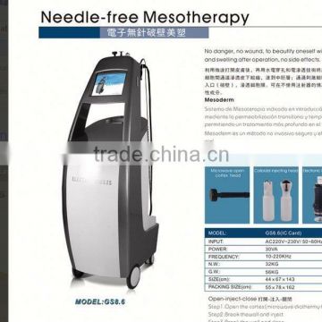 2016 New product GS8.6needle-free mesotherapy /no needle machine /anti-wrinkle beauty machine