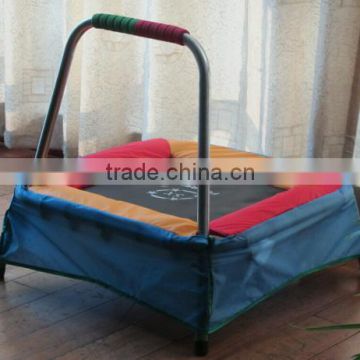 Kids mini trampoline with handle