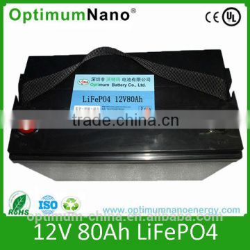 Outstanding cycle lithium ion battery 12v 80ah for wheelchair