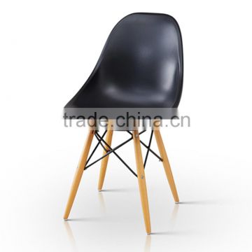 Designer Dining Side Wood Leg Replica ABS plastic Chair