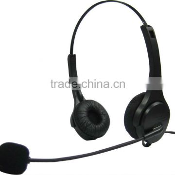 Professional telehphone headset with rj11/rj9 Plug with QD optional for call center or telemarket(OEM/ODM)