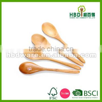 4 pcs small bamboo spoon set