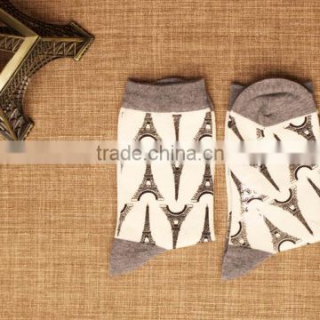Autumn new socks men cotton printed socks in the hosiery for female literature socks wholesale teen tube socks