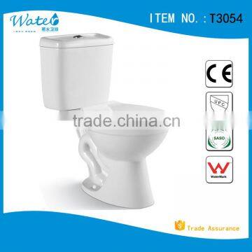 T3054 Chinese S Trap Siphonic Two Piece Toilet