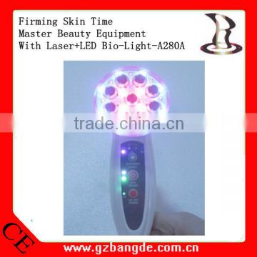 Firming skin time master beauty equipment with Laser+LED Bio-Light -A280A