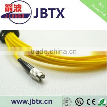 factory price fc/upc 12cores sm 0.9mm 1m ribbon fiber optic pigtail