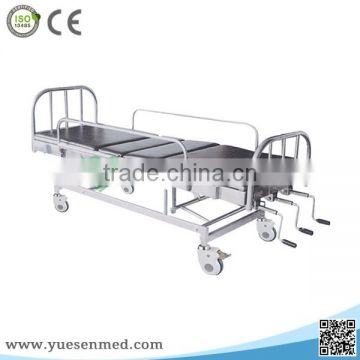 YSHB-QJ10 Hot sales emergency treatment stainless steel hospital bed