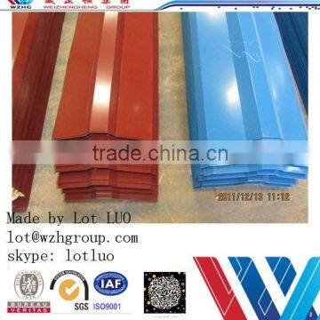 coloured steel and galvanized steel roof ridges