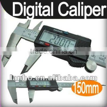 150mm 15cm 6" Electronic Digital LCD Steel Vernier Caliper Gauge Micrometer Tool