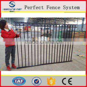 china professional factory Steel Tubular Fencing, Galvanized Wrought Iron Security Fence, Galvanized Iron Railing