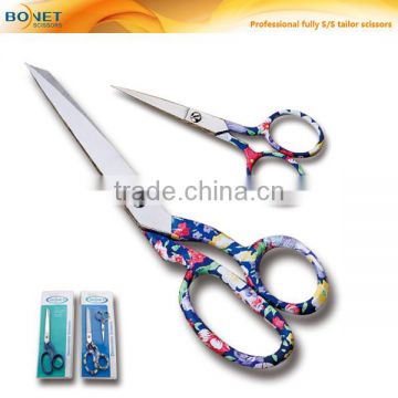 S16008P2 8"+4" Professional fully stainless steel tailor scissors with heat transfer