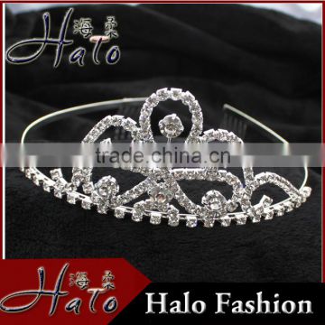 H172-024 2015 Wholesale Hign Quality And Small Quantity Fashion Rhinestone Wedding Tiara