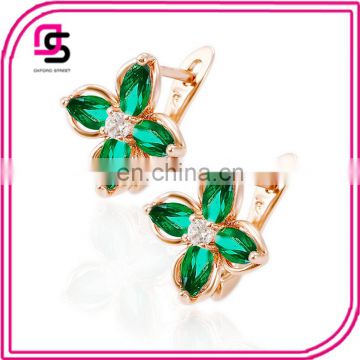 Rose gold coustum stone earring jewelry