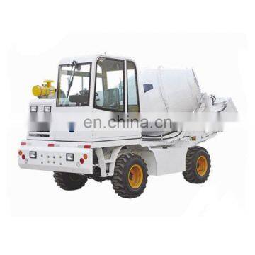 Self Loading mobile concrete mixer truck/truck concrete mixer with loader 2.6cbm