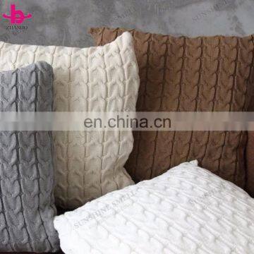 Hotsale Factory Direct Custom Made Knitted Plain Cushion Pillow