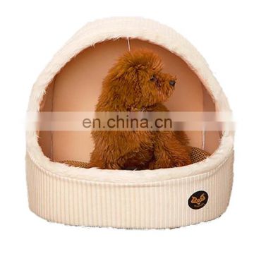 Lovely Small Pet House Bed Velvet and Cotton Pet Bed Cozy Dog Puppy Cave Bed
