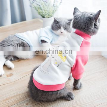 Cotton soft autumn warm animal coats clothes pet cat apparel