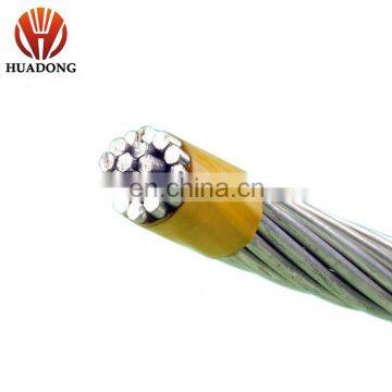 Overhead Power Transmission Steel Core Bare Cable Aluminum ACSR Conductor