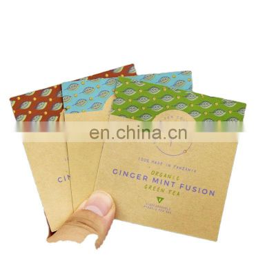 Eco Friendly Biodegradable Foil Kraft Paper tea bag custom printing kraft paper Sachet for Organic tea packing