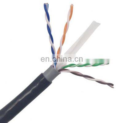 waterproof cat6 copper/cca network cable outdoor customized utp/ftp lan cable