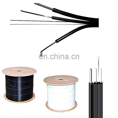 indoor outdoor  mode ftth drop flat optic/optical fiber cable