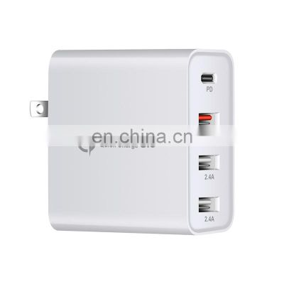 48W QC3.0 Mobile Phone Fast Charger 4 USB High Efficiency Quick Charger 5V 3A 5V 2.4A Power Adapter