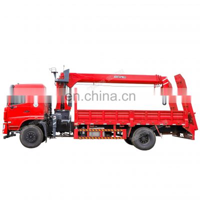 DongFeng Chassis 180 Hp New Type Crane Truck 8 ton Crane Mounted Truck