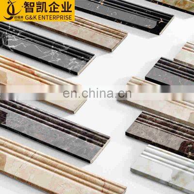 Glazed surface border tile design skirting tiles