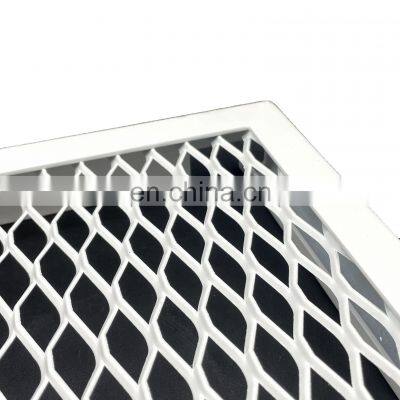 Power Coating Aluminum Expanded Metal Mesh Sheet Ceiling Titles with Frame