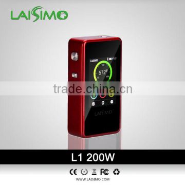 Laisimo temperature control mod manufacturer laisimo L1 200w LK newest ecig mod
