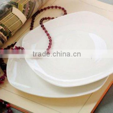 fashionable design love shape ceramic porcelain dessert plates