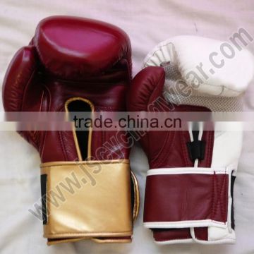 Custom real leather boxing gloves