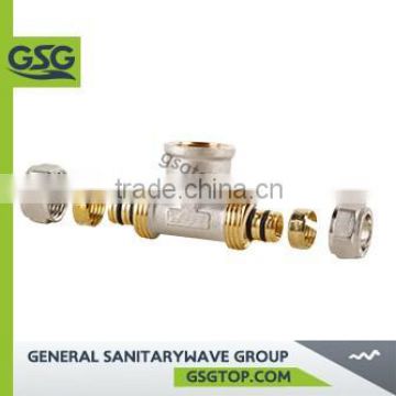 GSG MF209 BRASS FITTING Brass Double Compression Nipple Fitting