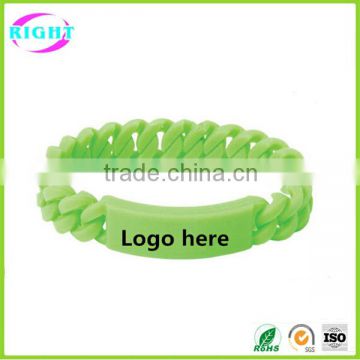 Customized silicone wristband/promotional silicon bracelet