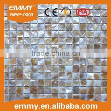 fashionable design 15*15mm river shell mosaic price for mosaic tiles