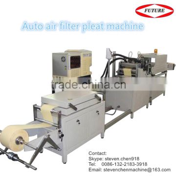 High quality air filter pleat machine for car panel filter