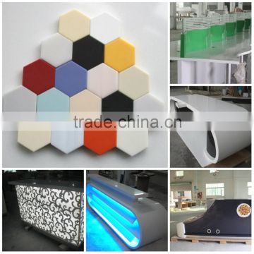 Engineered Marble Slabs Flexible Interior Decoration Acrylic Sheet