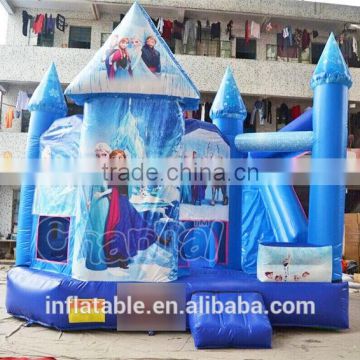 Best quality inflatable Ice princess combo /mini combo jumper/inflatable slide with bouncer