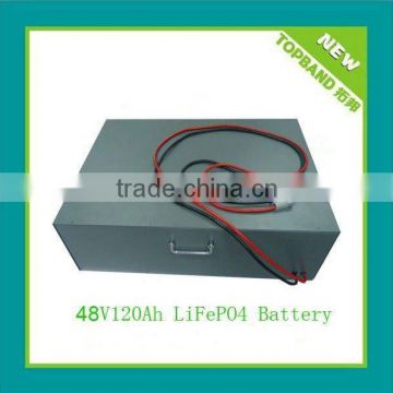 Rechargeable 48V 120Ah lithium car battery