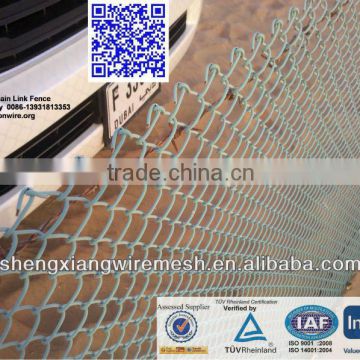 green pvc coated chain link fence for Dubai market