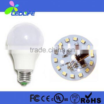 7W A60 Aluminum Plastic LED bulb, 100lm/w, SMD2835, 2 Years Warranty LED bulb light