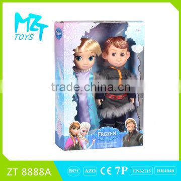 2015 New !Eco-friendly PVC 12 Inch princess and prince Barbie Doll