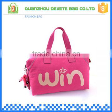 Waterproof sport travelling pink women stylish folding travel bag