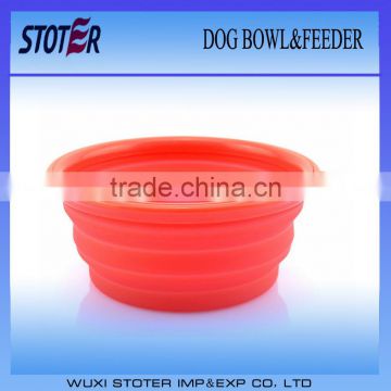 foldable silicon pet feeder bowl