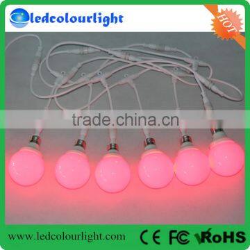 Shenzhen price 80mm dmx rgb festoon bulb string light