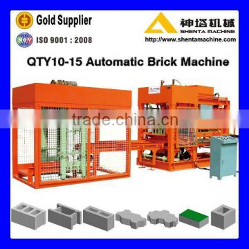 QTY10-15 automatic cement block moulding machine