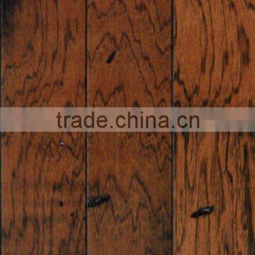 Pre-finished Hickory hardwood multi-layer engineered hardwood flooring