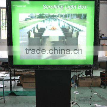 Hot selling single side scrolling outdoor light box