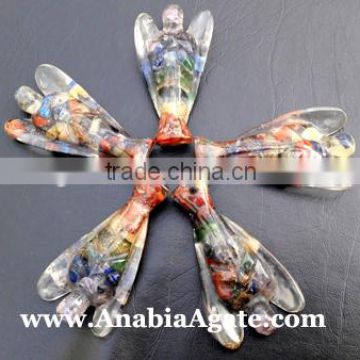 Chakra Orgone Angel 3 inch : India Orgone Angels : healing orgone Angel products