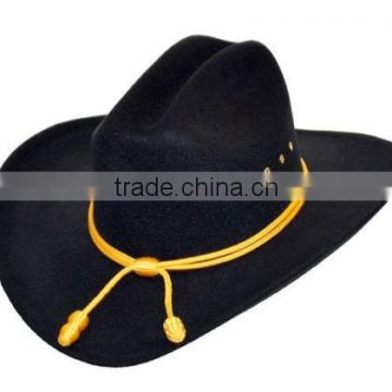 100% wool civil war wide brim cavalry cowboy hat